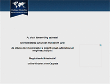 Tablet Screenshot of online-hirdetes.com
